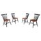 Mid-Century Dining Chairs by Sven Erik Fryklund for Haga Fors, 1960s, Set of 4 1