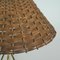 Mid-Century Rattan and Brass Table Lamp, Germany, 1950s 6