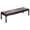 Marble and Mahogany Coffee Table from De Coene, Belgium 1