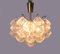 Flush Mount Chandelier in Murano Glass & Brass by Josef Hoffmann for Kalmar Pagoda, Austria, 1960s, Image 3