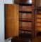 Italian Hardwood Cylinder Bureau Bookcase Desk 11