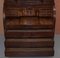 Italian Hardwood Cylinder Bureau Bookcase Desk 17