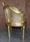 Antique Napoleon III Gold Giltwood Bergere Sofa Settee, 1870s, Image 11