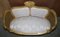 Antique Napoleon III Gold Giltwood Bergere Sofa Settee, 1870s, Image 10