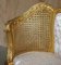 Antique Napoleon III Gold Giltwood Bergere Armchairs, 1870s, Set of 2 9