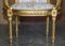 Poltrone Napoleone III antiche in legno dorato, fine XIX secolo, set di 2, Immagine 10