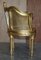 Antike Napoleon III Bergere Sessel aus vergoldetem Holz, 1870er, 2er Set 12