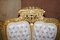 Antique Napoleon III Gold Giltwood Bergere Armchairs, 1870s, Set of 2, Image 5