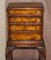 Military Campaign Chest of Drawers on Stand Brown Leather by Theodore Alexander, Image 3