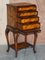 Military Campaign Chest of Drawers on Stand Brown Leather by Theodore Alexander 15