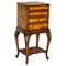 Military Campaign Chest of Drawers on Stand Brown Leather by Theodore Alexander, Image 1