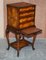 Military Campaign Chest of Drawers on Stand Brown Leather by Theodore Alexander 18