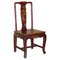 Antique Chinese Red Hand Painted Chair in Sold Wood 1