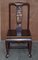 Antique Chinese Red Hand Painted Chair in Sold Wood, Image 2