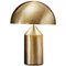 Medium Satin Gold Metal Atollo Table Lamp by Vico Magistretti for Oluce 1