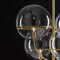 Vico Magistretti Suspension Lamp Lyndon Satin Gold by Oluce, Image 3
