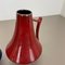 Black-Red Fat Lava Vases by Jopeko, Germany, 1970s, Set of 2, Image 9