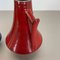 Black-Red Fat Lava Vases by Jopeko, Germany, 1970s, Set of 2, Image 11