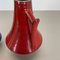 Vases Fat Lava Noirs-Rouges par Jopeko, Allemagne, 1970s, Set de 2 11