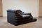 DS-1025 Terrazza Sofa in Black Leather by Ubald Klug for De Sede, 1970s 15