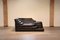 DS-1025 Terrazza Sofa in Black Leather by Ubald Klug for De Sede, 1970s 11