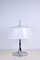 Space Age Table Lamp in Steel and White Plastic, 1970s, Image 15