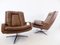 Brown Leather Chairs by Carl Straub, 1960s, Set of 2 6