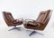 Brown Leather Chairs by Carl Straub, 1960s, Set of 2, Image 14