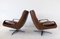 Brown Leather Chairs by Carl Straub, 1960s, Set of 2 18