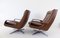 Brown Leather Chairs by Carl Straub, 1960s, Set of 2 4