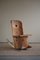 Rocking Chair Sculpturale en Pin Massif par Matti Martikka, 1960s 7