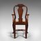 Antique Georgian Marquetry Elbow Chair, Dutch, 1800, Image 6