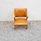 Mid-Century Modern Armchair in Brown Faux Leather by Dal Vera, Italy, 1960s 3