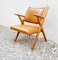 Mid-Century Modern Armchair in Brown Faux Leather by Dal Vera, Italy, 1960s 7