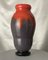 Art Deco Vase in Vermillon Red Glass 3
