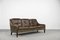 Vintage Danish Modern Brown Leather 3-Seater Sofa, 1950s, Image 1