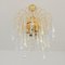 Lámpara de araña en cascada vintage de cristal de Murano, Imagen 2