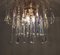 Lámpara de araña en cascada vintage de cristal de Murano, Imagen 8
