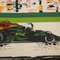 Silk Screen Print of Racing F1 Cars on Track Poster, 1970 11
