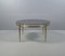 Classicist Coffee Table in Brass with Concave Fluted Legs and Smoked Glass Pane 15