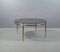 Classicist Coffee Table in Brass with Concave Fluted Legs and Smoked Glass Pane 8