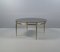 Classicist Coffee Table in Brass with Concave Fluted Legs and Smoked Glass Pane 7