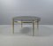 Classicist Coffee Table in Brass with Concave Fluted Legs and Smoked Glass Pane, Image 4