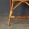 Mid 20th Century Italian Rattan Woven Table & Fan-Backed Chairs, 1970, Set of 3 12