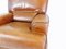 Brown Leather Chairs from Roche Bobois, 1970s, Set of 2 5