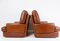 Brown Leather Chairs from Roche Bobois, 1970s, Set of 2 4