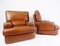Brown Leather Chairs from Roche Bobois, 1970s, Set of 2 6