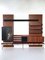 Mid-Century Bücherregal aus Holz im Stil von Gio Ponti, Italien, 1950er 1