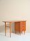 Vintage Scandinavian Desk with 4 Drawers 2