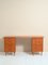 Scandinavian Teak Desk with Double Chest of Drawers, Image 1